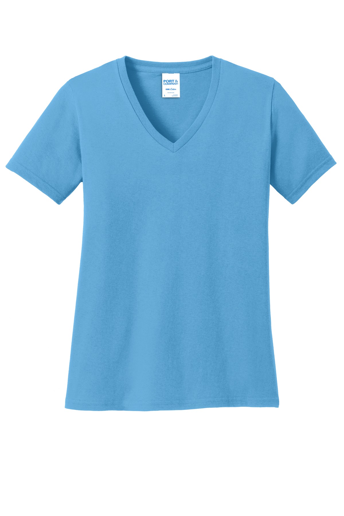 Port & Co Port & Co ®  Women's Core Cotton V-Neck Tee. LPC54V
