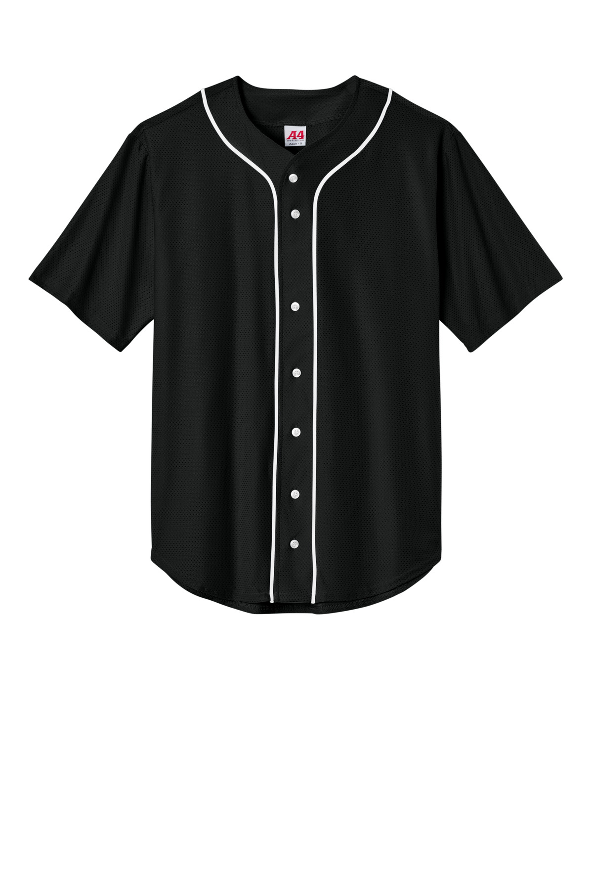 A4 A4 Short Sleeve Full-Button Baseball Top A4N4184