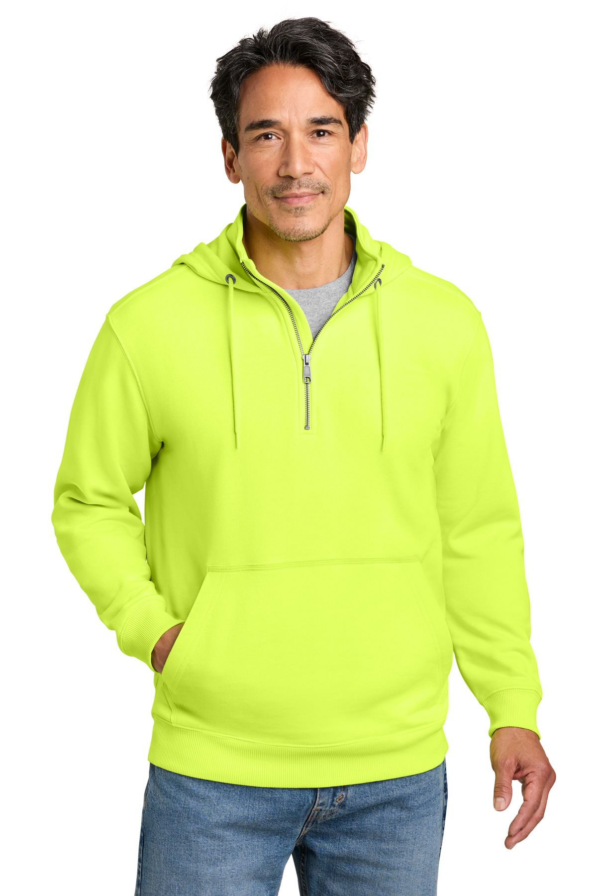 CornerStone ®  Tough Fleece 1/4-Zip Hoodie CSF633
