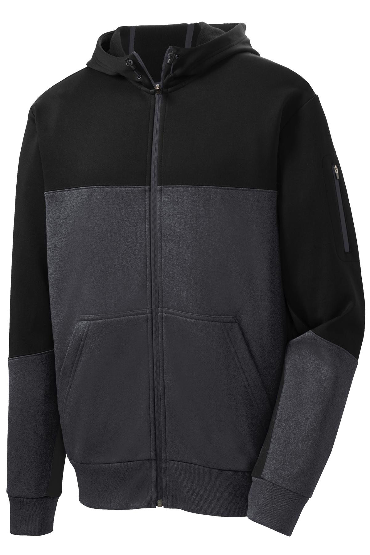 Sport-Tek Sport-Tek ®  Tech Fleece Colorblock Full-Zip Hooded Jacket. ST245