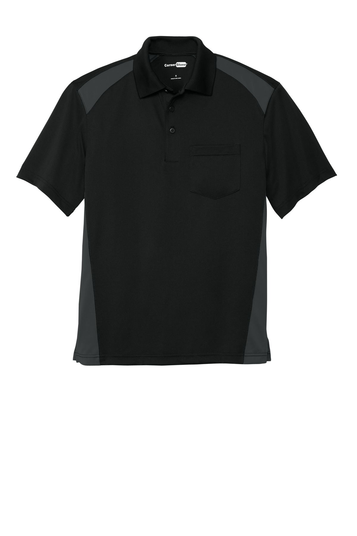 CornerStone CornerStone ®  Select Snag-Proof Two Way Colorblock Pocket Polo. CS416