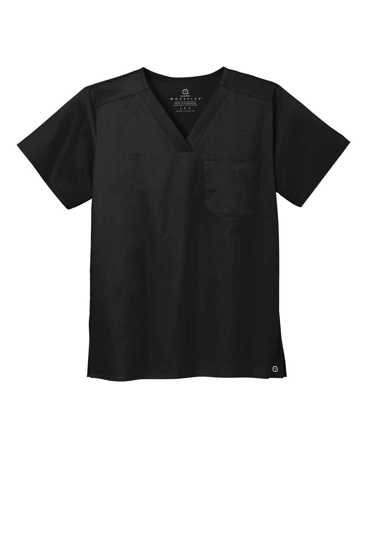 Wink Wink ®  Unisex WorkFlex Chest Pocket V-Neck Top WW3160