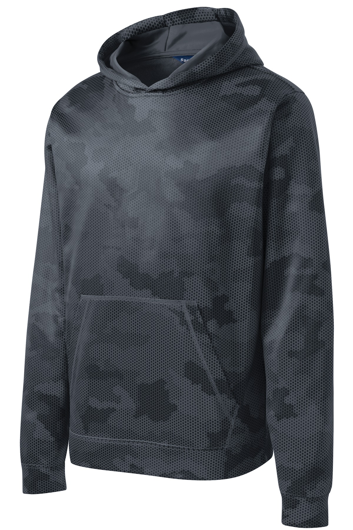 Sport-Tek Sport-Tek ®  Youth Sport-Wick ®  CamoHex Fleece Hooded Pullover.  YST240