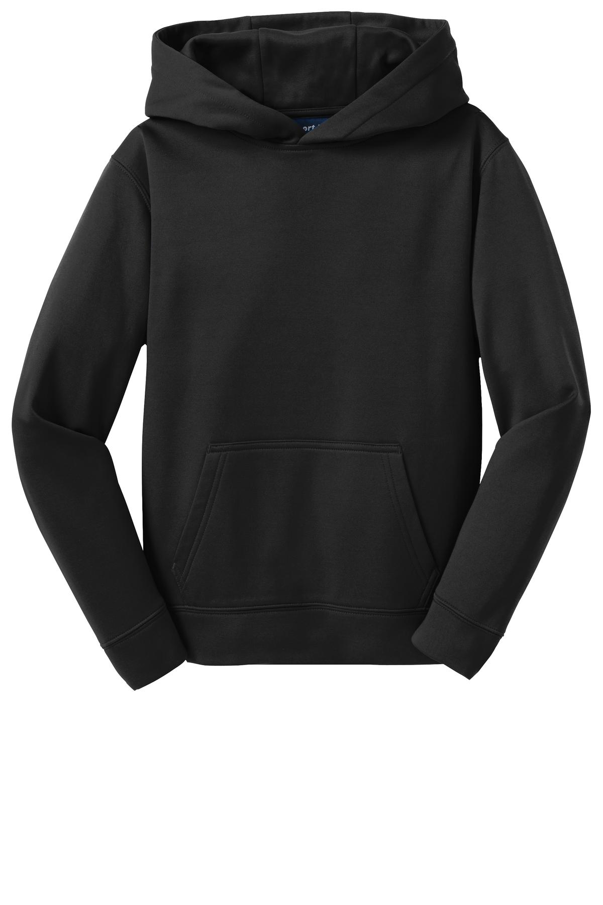 Sport-Tek Sport-Tek ®  Youth Sport-Wick ®  Fleece Hooded Pullover. YST244