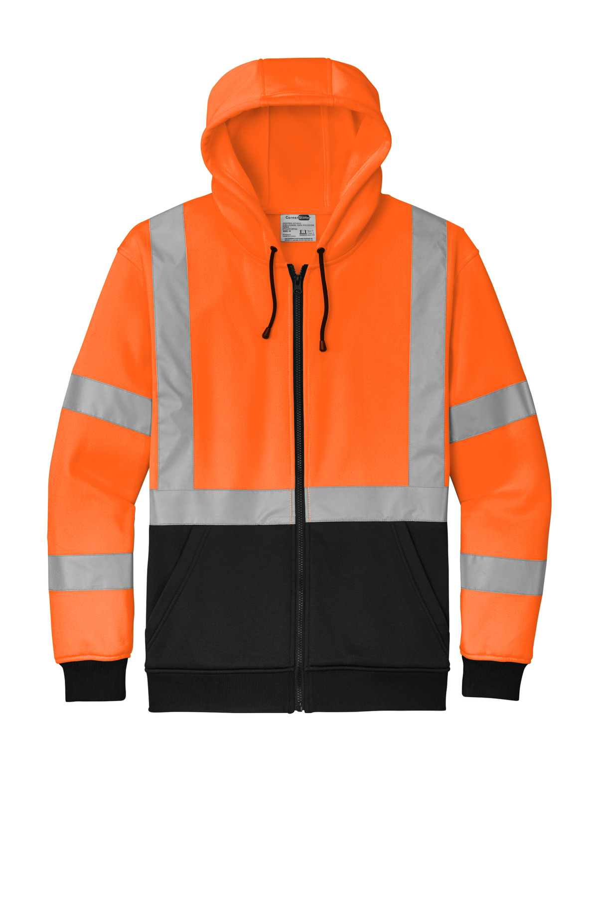 CornerStone CornerStone ®  A107 Class 3 Heavy-Duty Fleece Full-Zip Hoodie CSF300