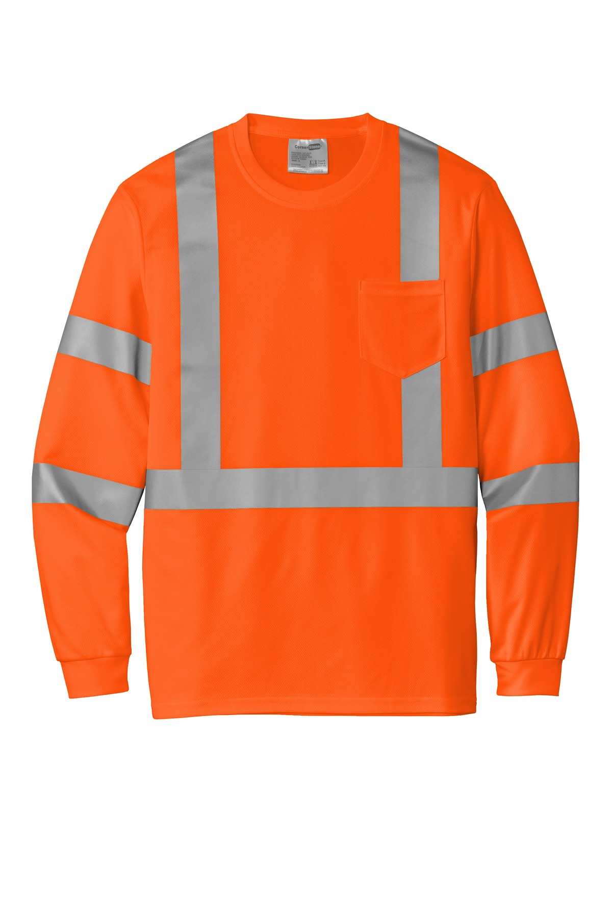 CornerStone CornerStone  ®  ANSI 107 Class 3 Mesh Long Sleeve Tee. CS203