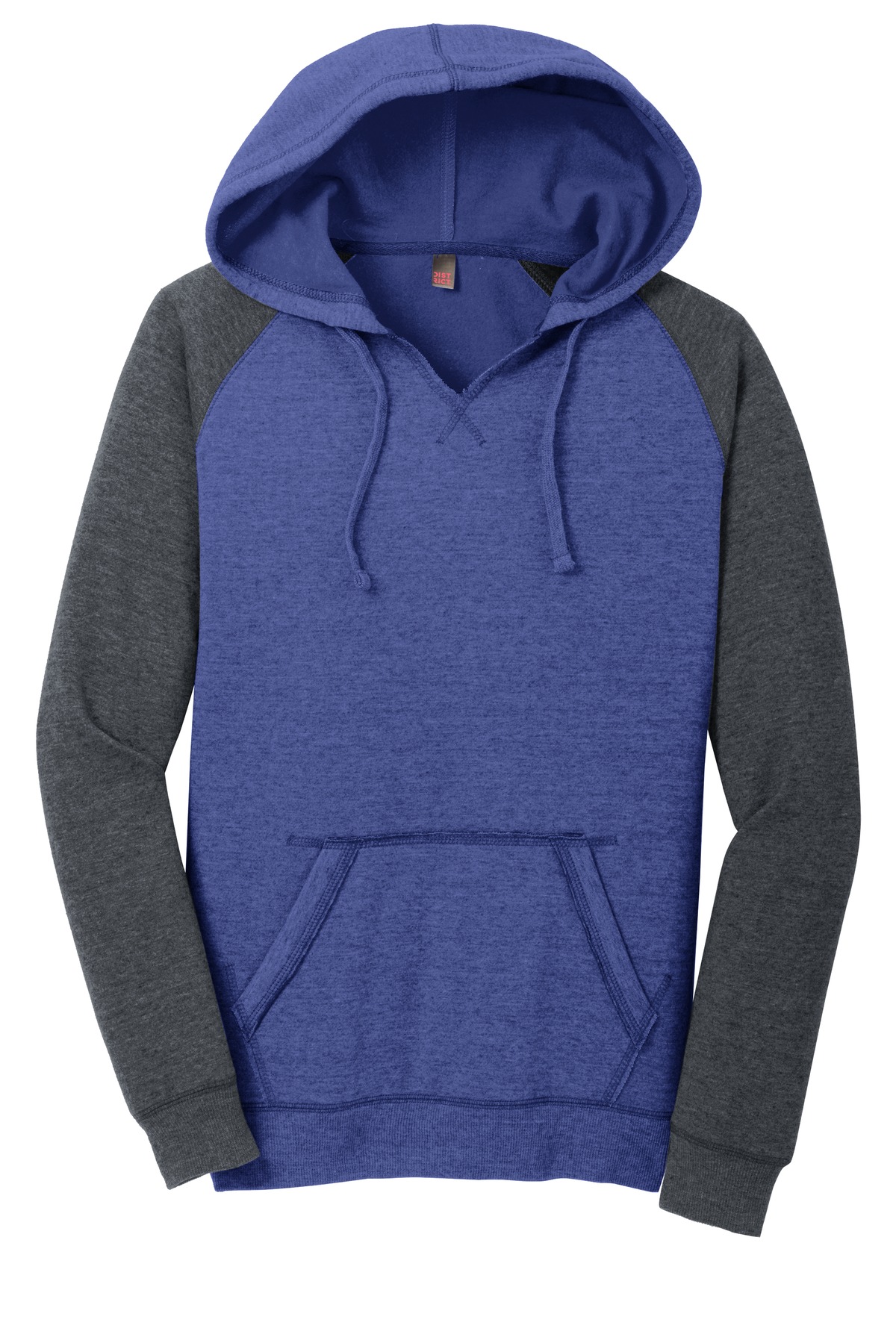 District District ®  Women's Lightweight Fleece Raglan Hoodie.  DT296
