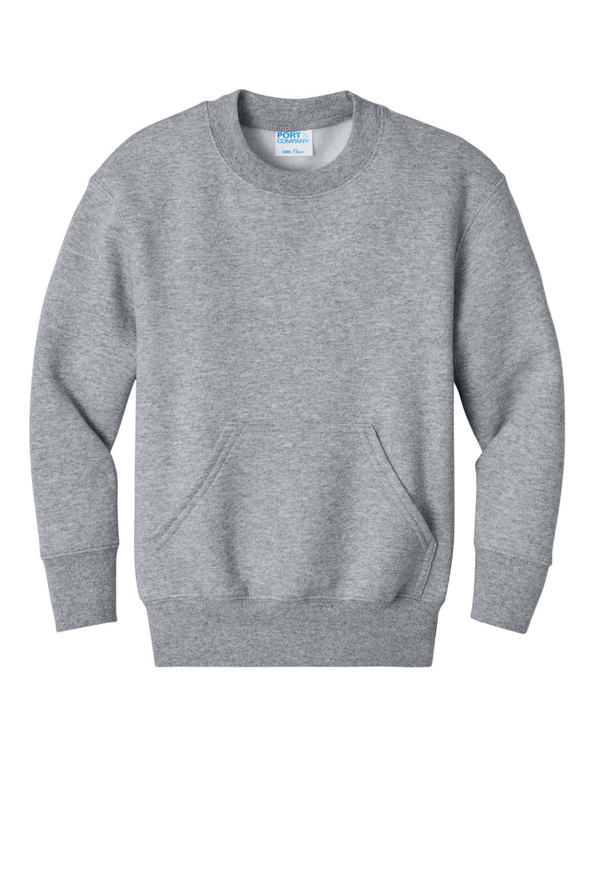 Port & Co Port & Co ®  Youth Core Fleece Crewneck Pocket Sweatshirt PC78YPKT