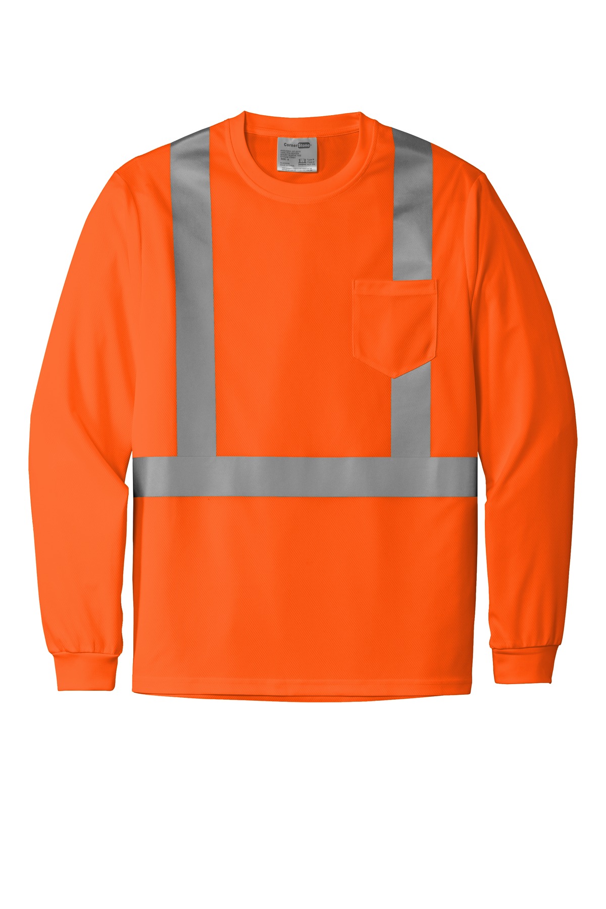 CornerStone CornerStone  ®  ANSI 107 Class 2 Mesh Long Sleeve Tee. CS201