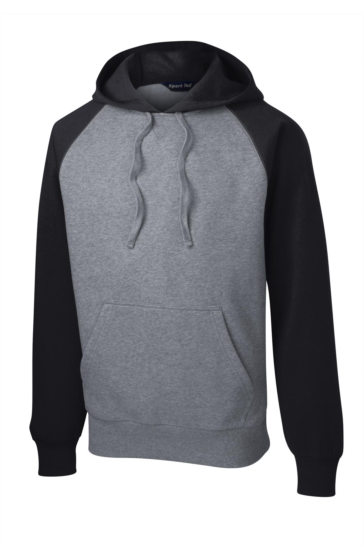 Sport-Tek Sport-Tek ®  Raglan Colorblock Pullover Hooded Sweatshirt. ST267