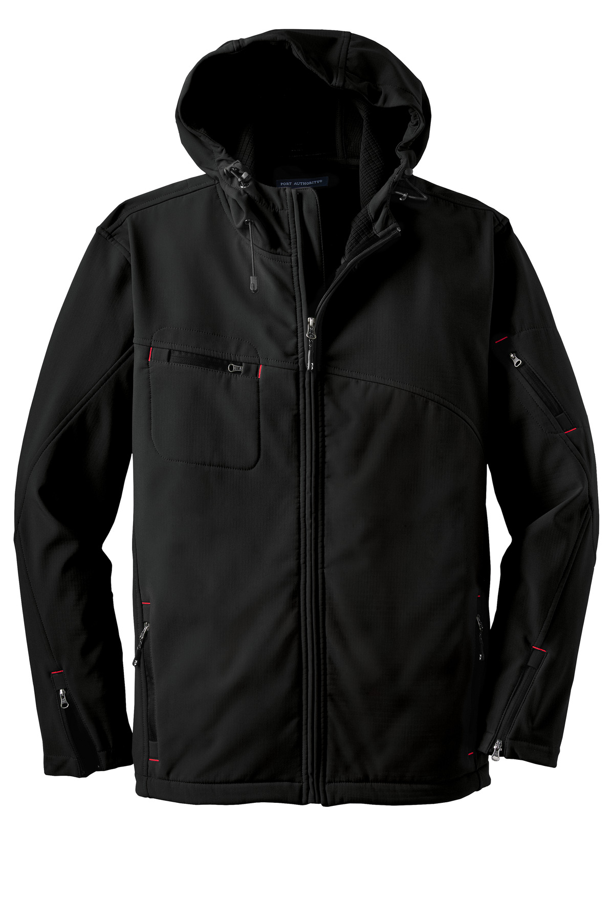 Port Authority Port Authority ®  Textured Hooded Soft Shell Jacket. J706
