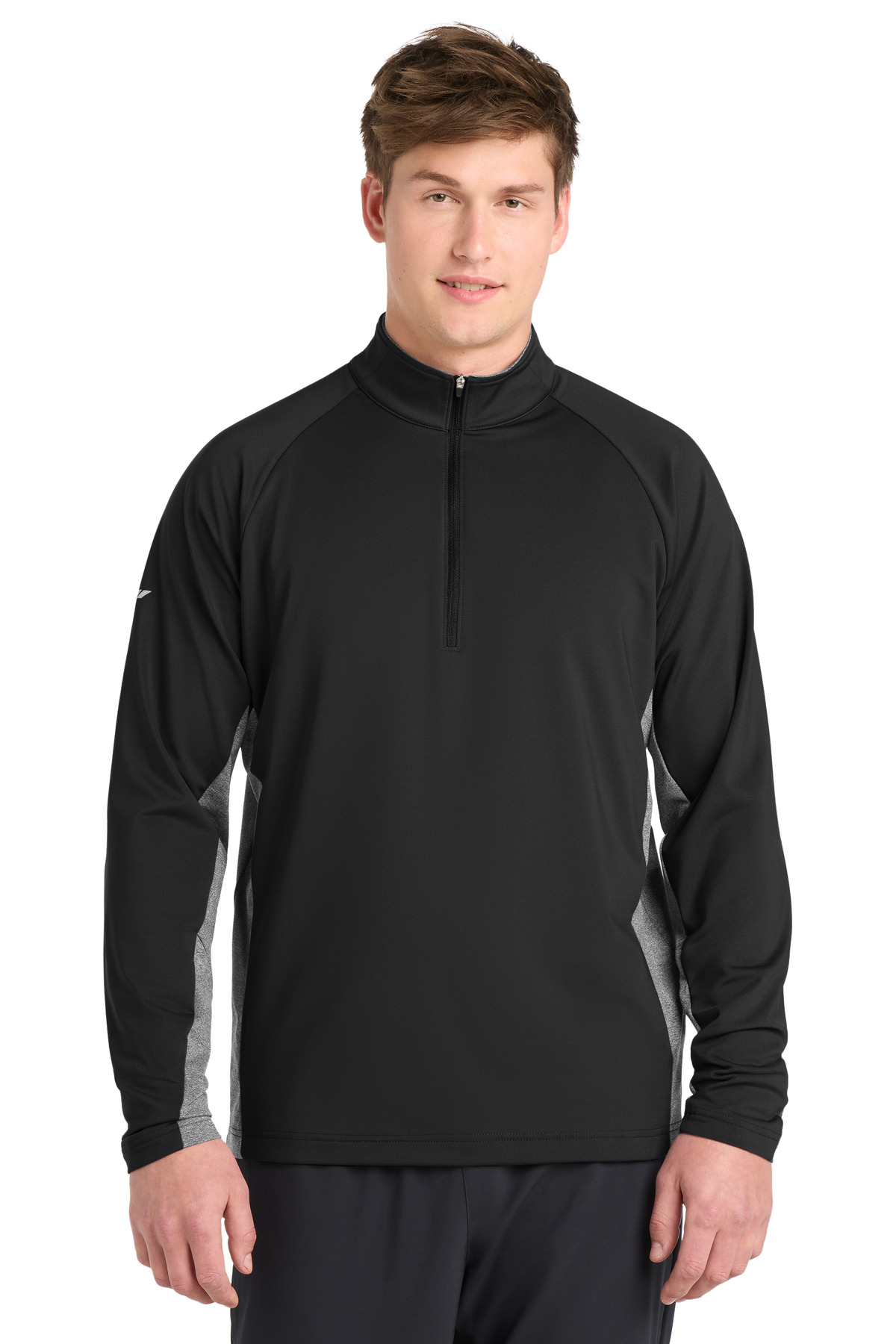 Sport-Tek ®  Sport-Wick ®  Stretch Contrast 1/4-Zip Pullover. ST854