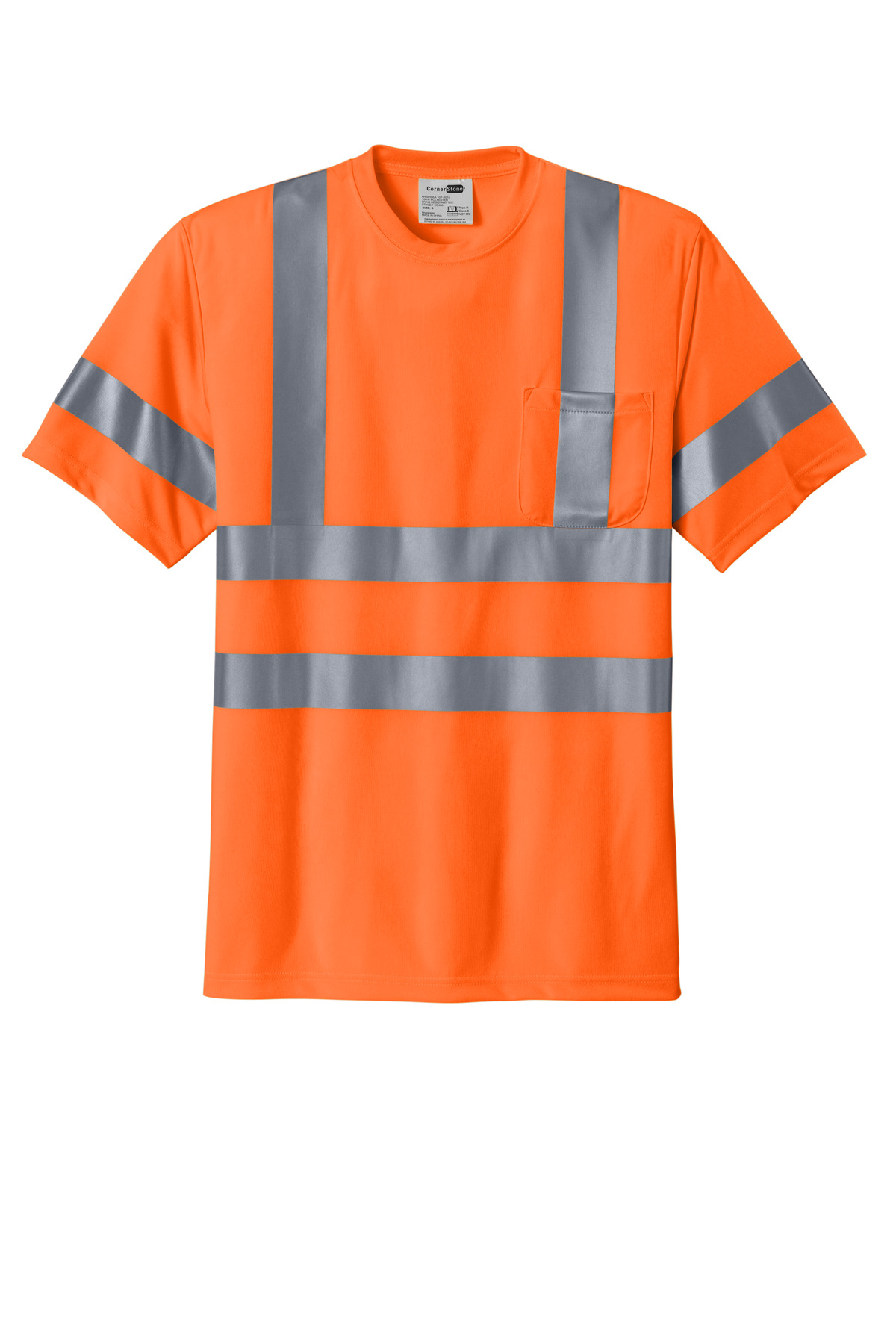 CornerStone CornerStone ®  - ANSI 107 Class 3 Short Sleeve Snag-Resistant Reflective T-Shirt. CS408