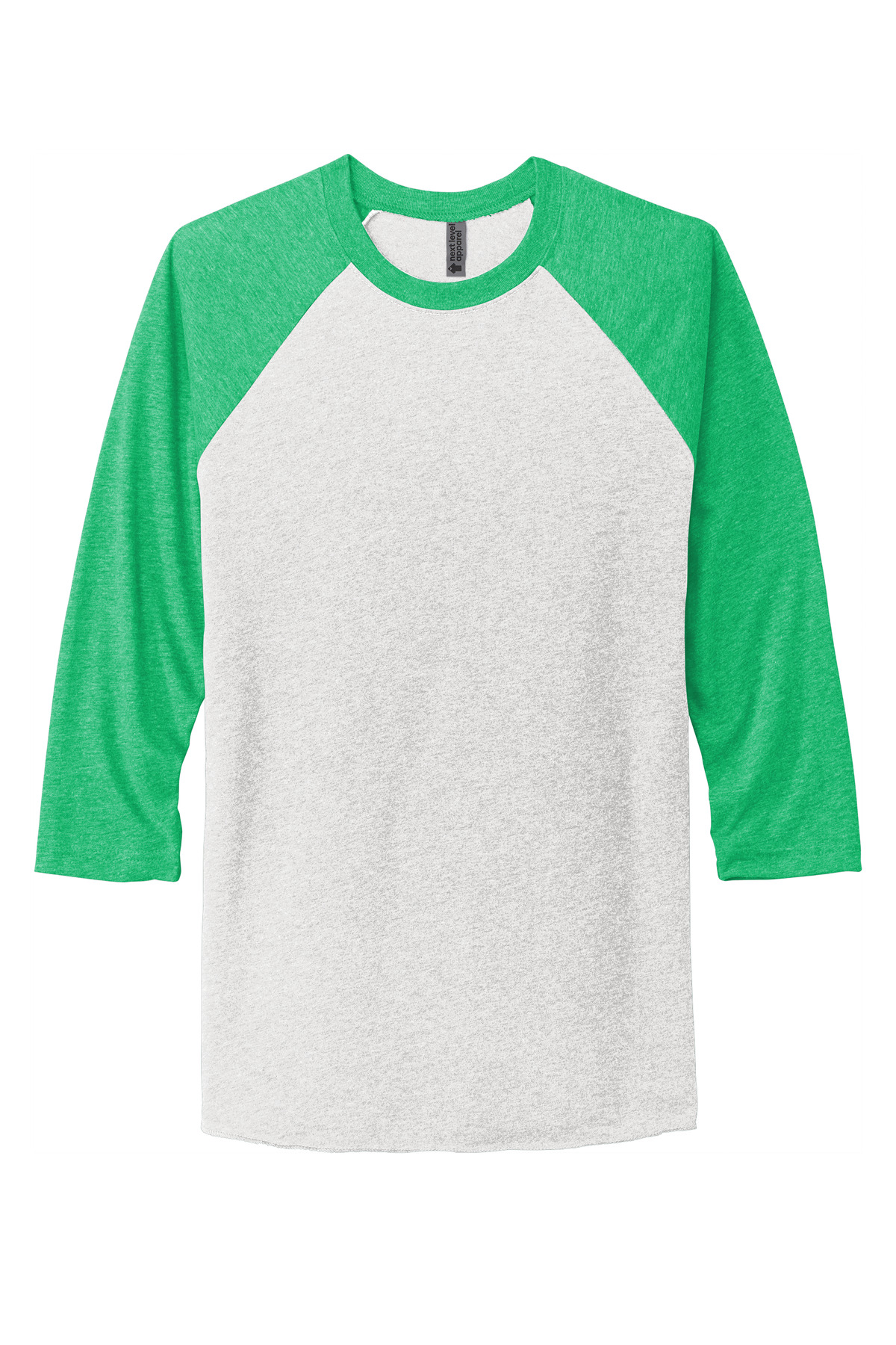 Next Level Apparel Next Level Apparel ®    Adult Tri-Blend 3/4-Sleeve Raglan Tee. NL6051