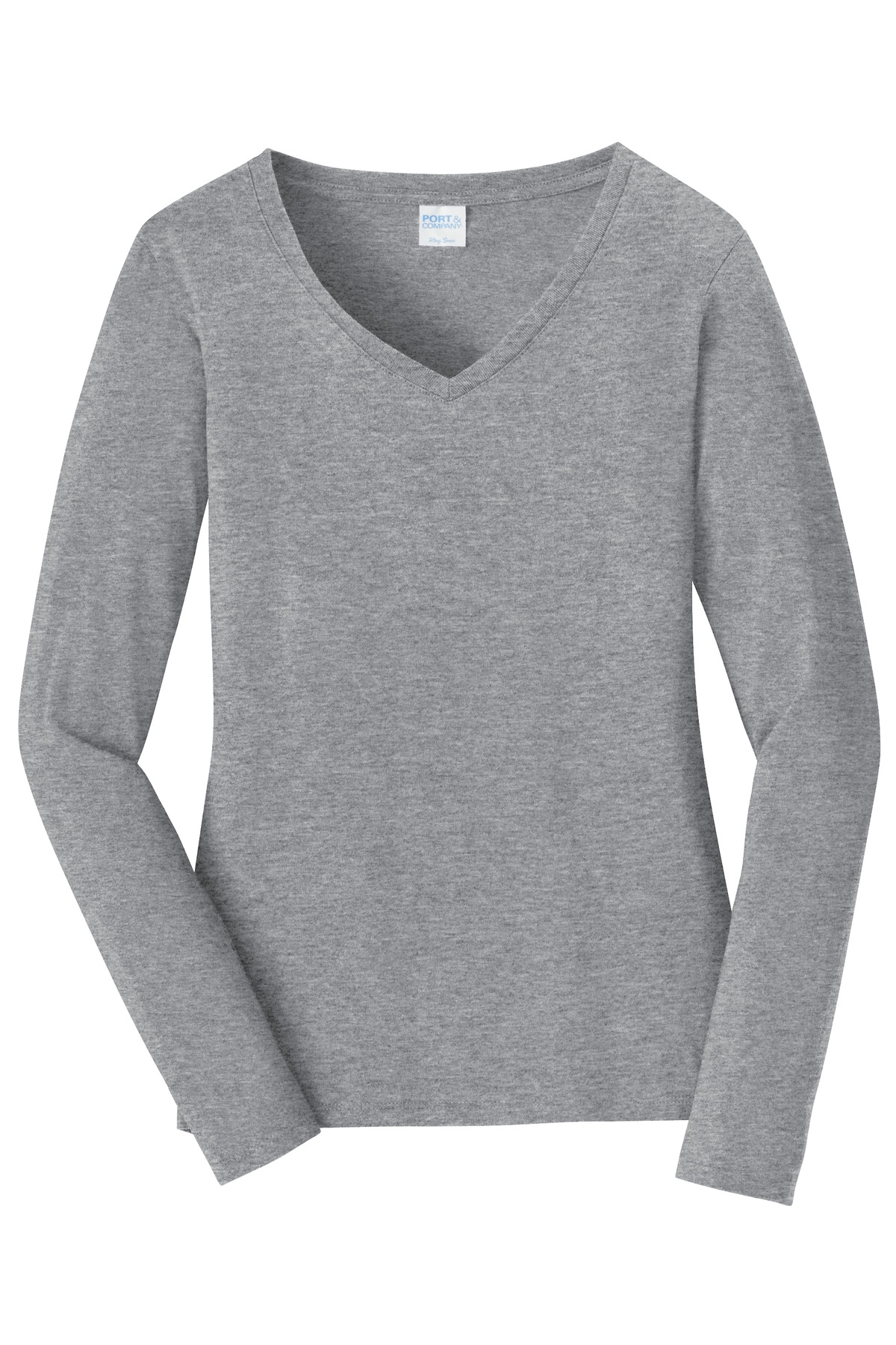 Port & Co Port & Co ®  Women's Long Sleeve Fan Favorite V-Neck Tee. LPC450VLS