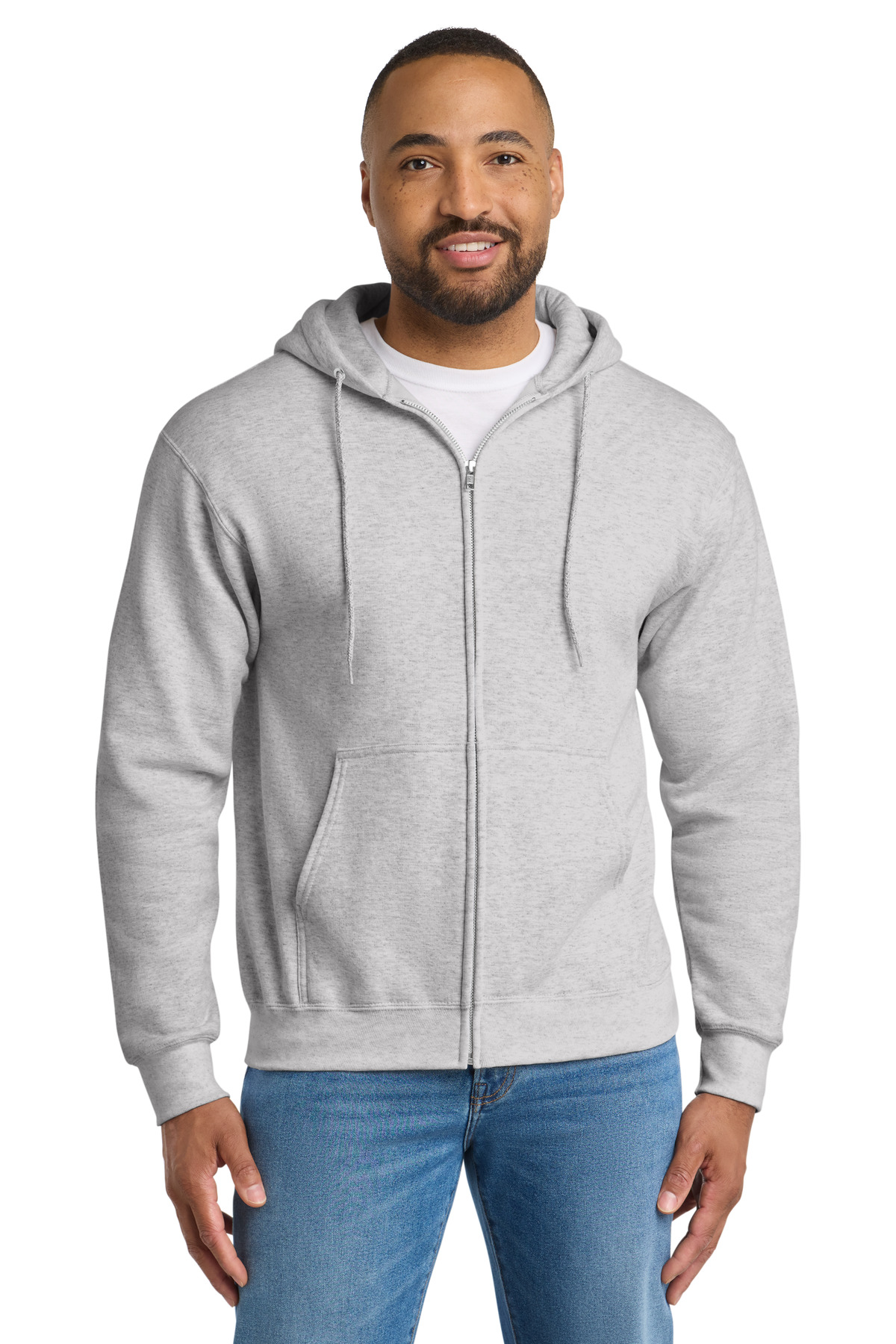 Port & Co ®  Tall Essential Fleece Full-Zip Hooded Sweatshirt. PC90ZHT