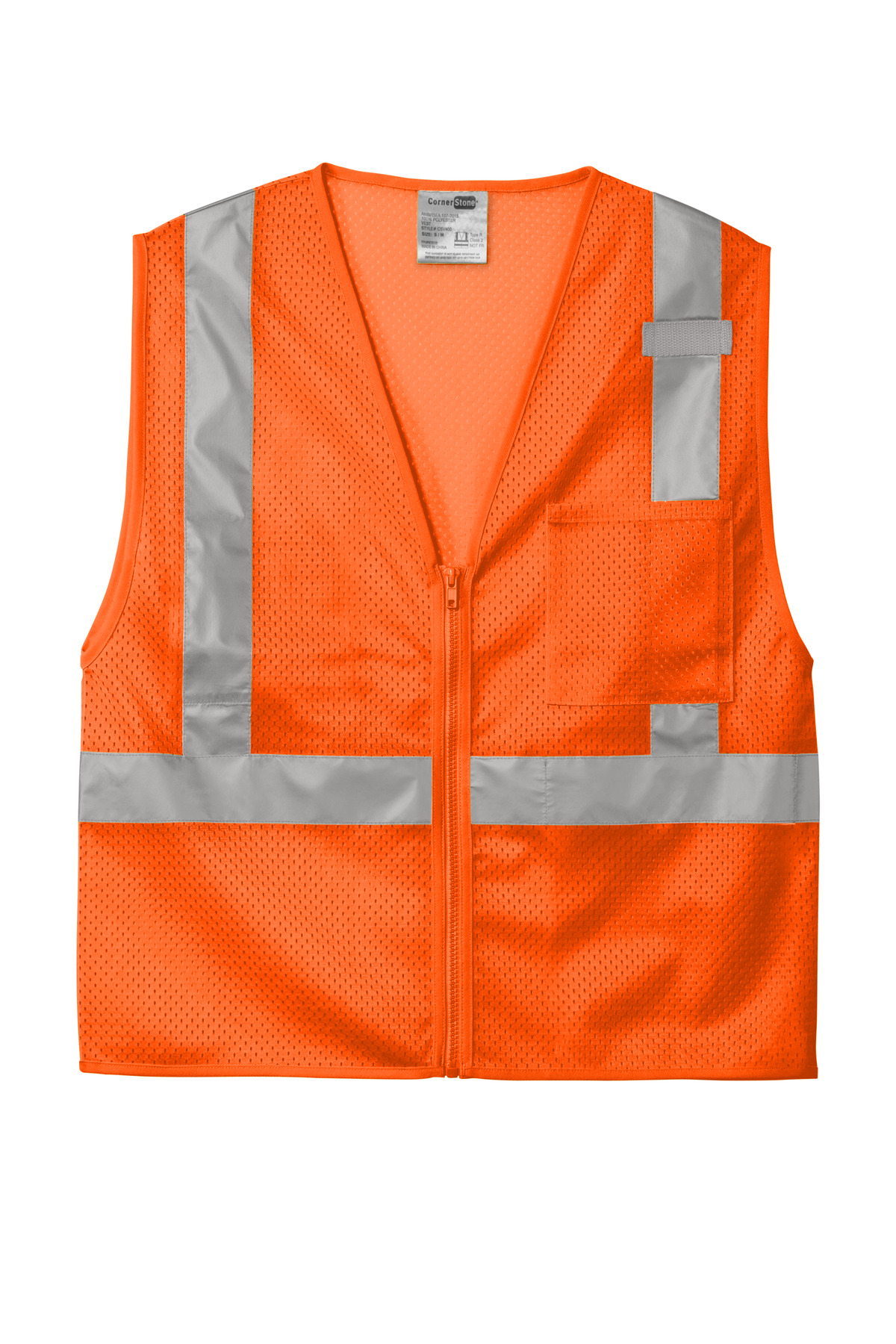 CornerStone CornerStone  ®  ANSI 107 Class 2 Mesh Zippered Vest. CSV102