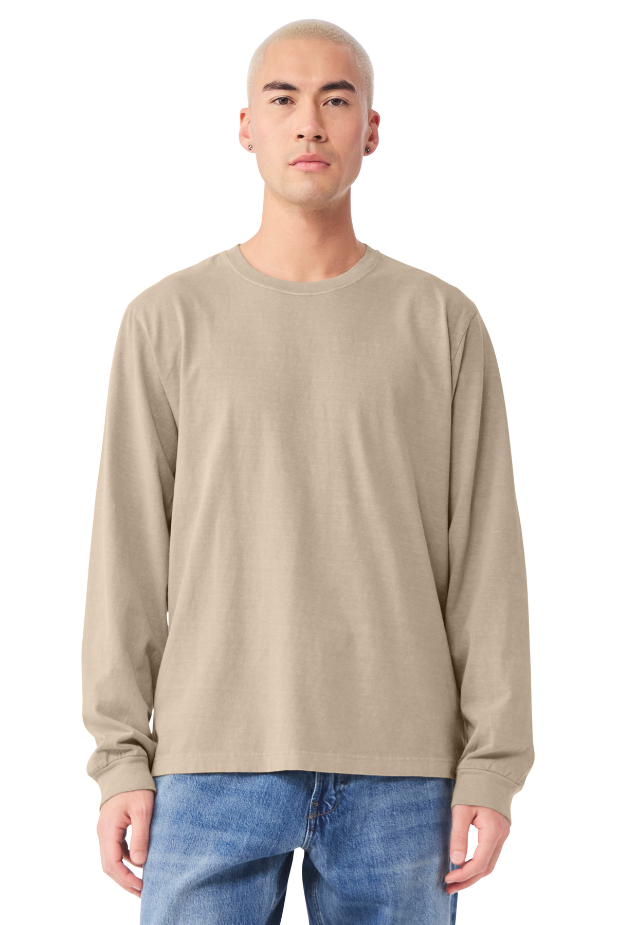 BELLA+CANVAS ®  Unisex Heavyweight Garment-Dyed Long Sleeve Tee BC4851GD