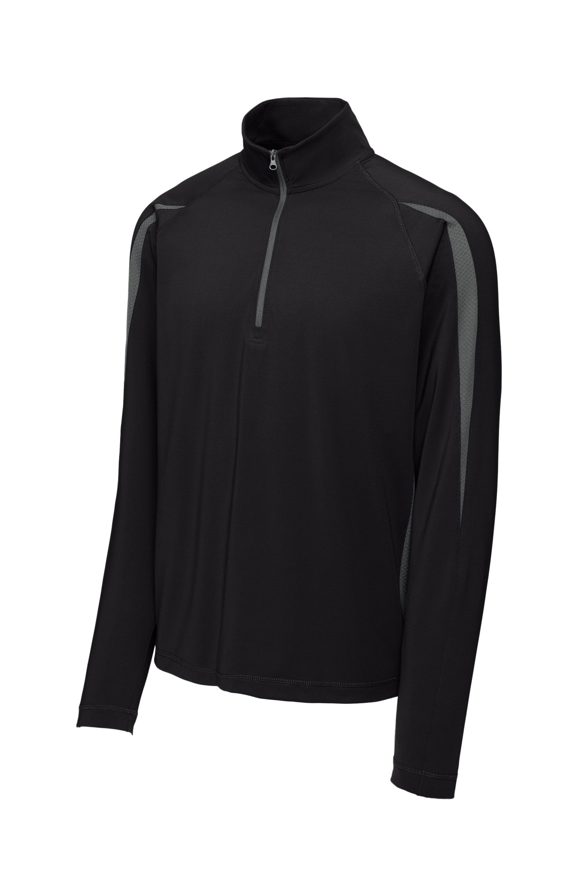 Sport-Tek Sport-Tek ®  Sport-Wick ®  Stretch 1/4-Zip Colorblock Pullover. ST851