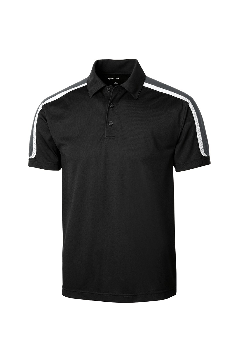 Sport-Tek Sport-Tek ®  Tricolor Shoulder Micropique Sport-Wick ®  Polo. ST658