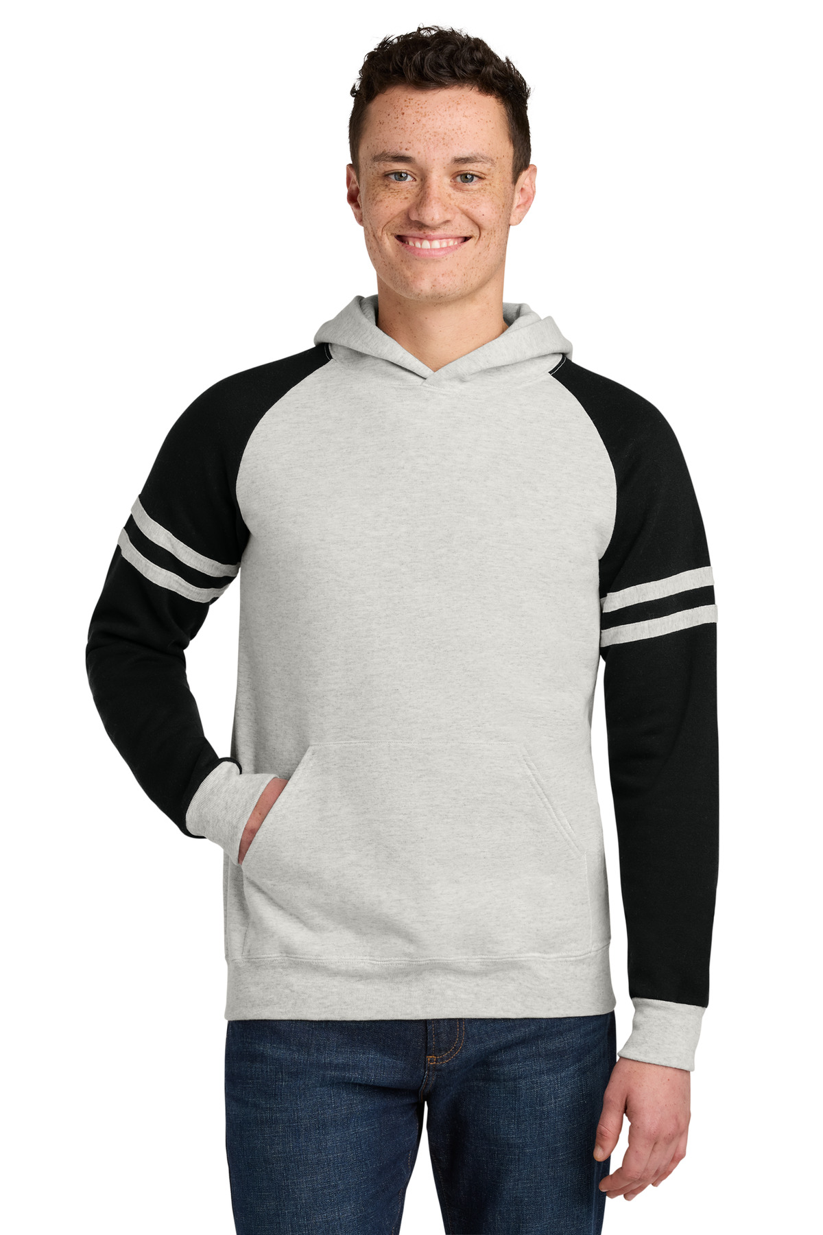 Jerzees ®  Unisex NuBlend ®  Varsity Colorblock Hooded Sweatshirt 97C