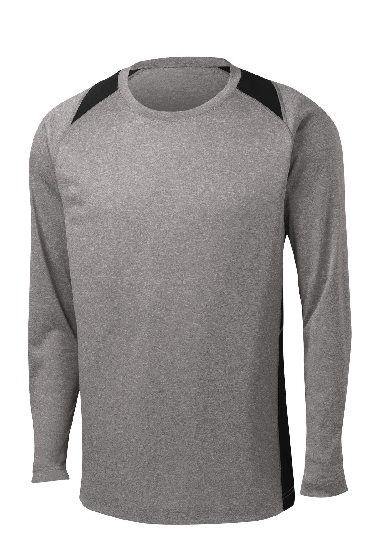 Sport-Tek Sport-Tek ®  Long Sleeve Heather Colorblock Contender ™  Tee. ST361LS