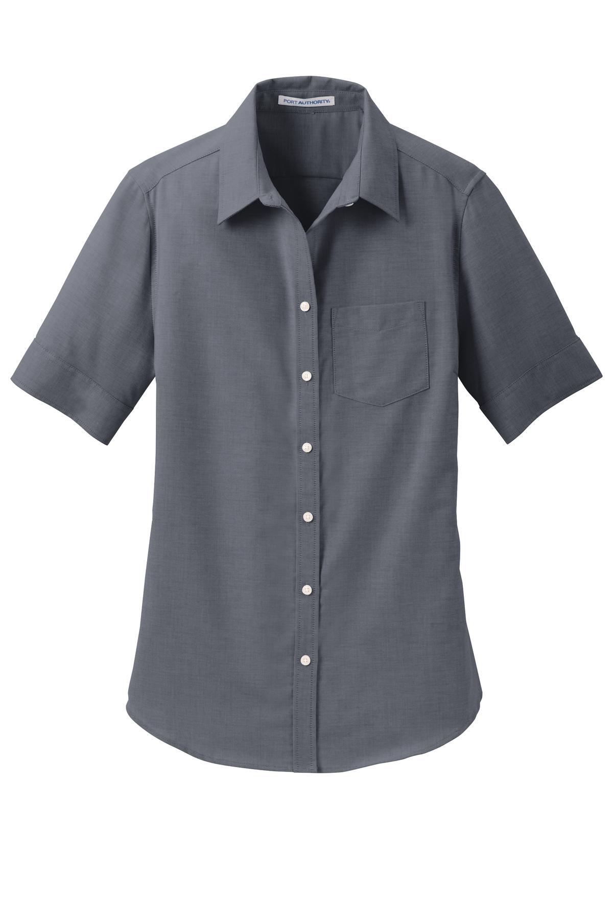Port Authority Port Authority ®  Women's Short Sleeve SuperPro ™  Oxford Shirt. L659