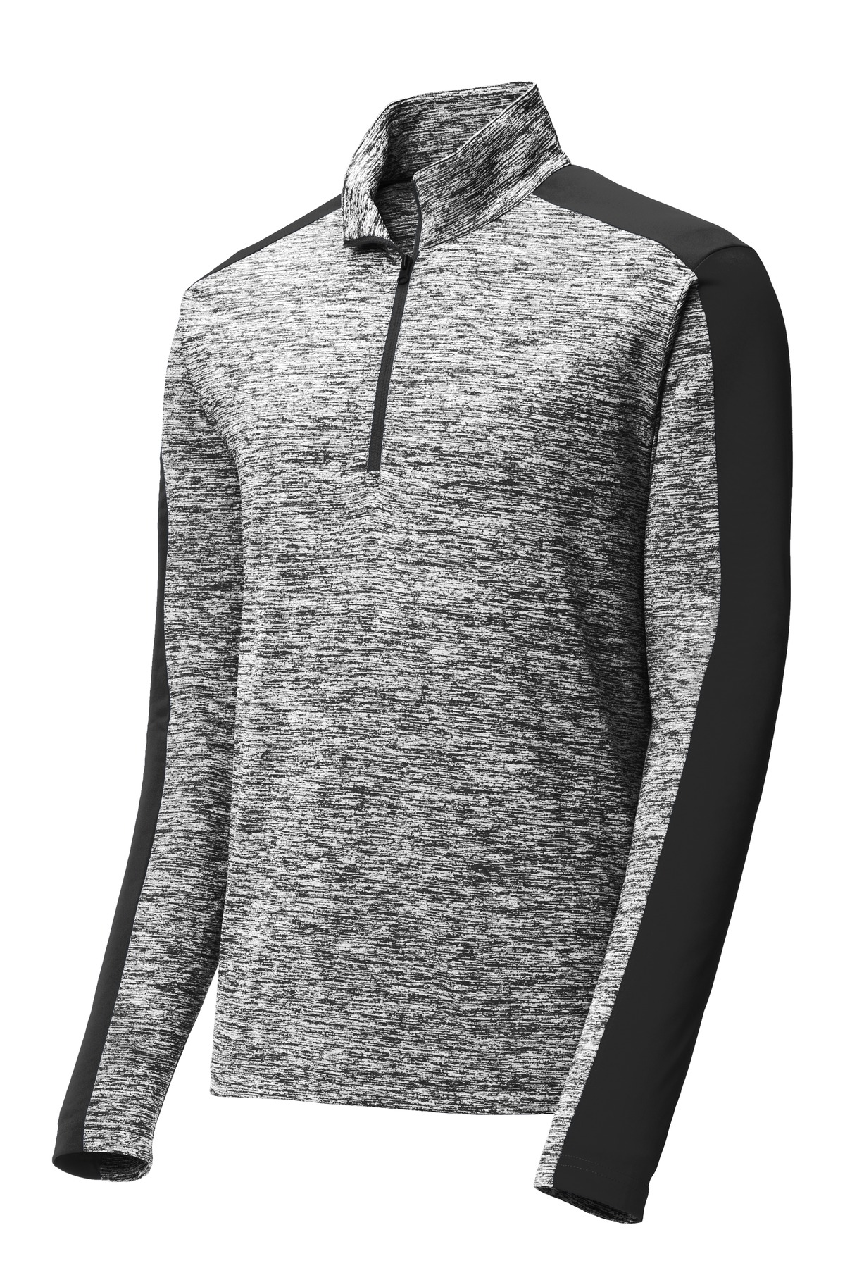 Sport-Tek Sport-Tek ®  PosiCharge ®  Electric Heather Colorblock 1/4-Zip Pullover. ST397